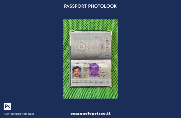 modello photolook presente del passaporto dello Sri Lanka in stile verificato